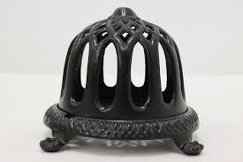 Victorian Antique Painted Cast Iron String or Yarn Holder