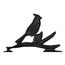 Whitehall Products LLC WH03089 7 1/2-Inch L x 11 1/2-Inch H 30-Inch Cardinal Traditional Directions Weathervane, Rooftop Black