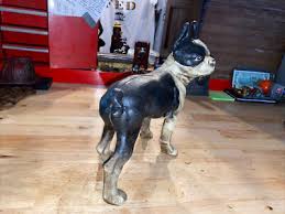 Dog Cast Iron Piggy Bank Patina Puppy K9 Bulldog Pug Collector Birthday GIFT | eBay