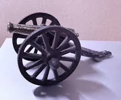 Vintage- Penn Craft -cast Iron Cannon - Moving Wheels -adjustable Mini Cannon - Civil War - Etsy