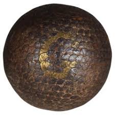 Antique Boule Ball "G", Pétanque, 1880s, France, Craftsmanship For Sale at 1stDibs