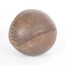 Sold at Auction: A 19th Century Lemon Peel Leather Baseball