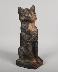 Antique Cast Iron Cat Door Stop by National Foundry at 1stDibs | vintage cast iron cat doorstop, antique cast iron cat doorstop, vintage cast iron cat door stop