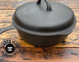 Griswold Iron Mountain #8 Cast Iron Chicken Pan and Matching ...