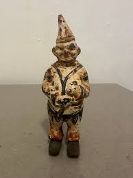 Vintage Cast Iron A.C. Willians 1908 Toy Clown Bank