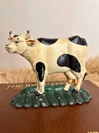 Cast Iron Dairy Cow Door Stop – J bar D Canvas and Leather
