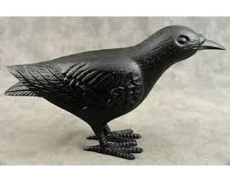 Cast Iron Brown Bird on Branch Looking to the Side Vintage Style - Etsy