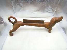 Cast iron Dachshund dog foot scraper | eBay