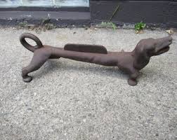 Dachshund Dog Boot Scraper - Original Antique Cast Iron 24 LB Form 21.5" Long X 7" Wide and 8" High - Great Decor in or Outdoors - Etsy