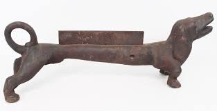 Sold at Auction: Cast Iron Dachshund Boot Scraper