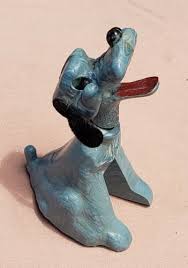 Vintage J.V.Z Co. Hard Plastic Toy Hound Blue Dog Nodder Bobble Head FUNNY! | eBay