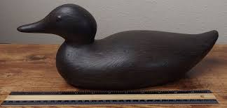 MCM Ceramic Duck Mallard Figurine Brown Shelf Sitter Decor ...