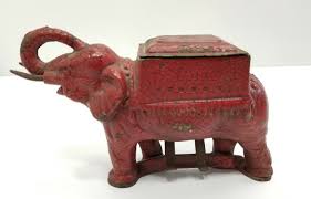 Antique Cast Iron Elephant Cigarette Dispenser Figural ...