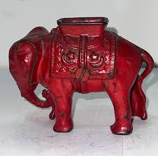 Elephant with Howdah small Antique Cast Iron Still Bank | eBay