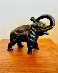 Antique Cast Iron Elephant Figurine – Sunbeam Vintage