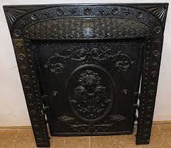 Vintage Cast Iron Elk Deer Stag Fireplace Cover Wall