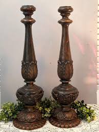 Antique Bronze Candlestick Holders, Pair Early 1900s Tall Bronze Candle Holders, Decorative Candleholder, Candle Lighting - Etsy