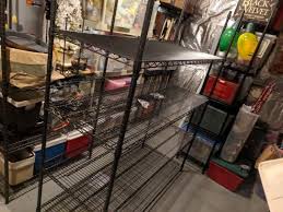 TRINITY PRO Black 4-Tier Steel Wire Garage Storage Shelving Unit (72 in. W x 72 in. H x 30 in. D) TIJPBA-0949 - The Home Depot