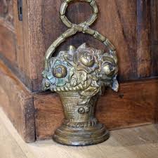 1930s Antique Brass Flower Basket Door Stop | Heavy Almost 7lbs - Etsy