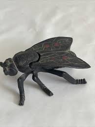 Vintage Cast Iron Metal Fly Bug Ashtray Match Holder Trinket ...