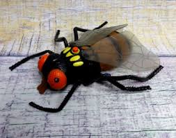 Vintage Imperial 1998 Rubber Fly Bug Insect Buzz & Light up ...