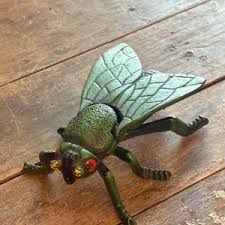Green Bottle Fly Vintage Metal | Antique Match Box | Cast ...