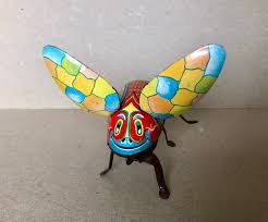 Linemar Japan Vintage Wind up Flying Beetle Toy - Etsy Denmark