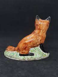 Estatueta de raposa de cerâmica vintage | Cuidadosamente feito em Somerset Inglaterra | Estatueta de animal artesanal | - Etsy Portugal