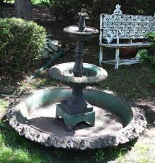 J.w. Fiske Cast Iron Garden Fountain