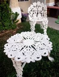 Antique Victorian Patio Garden Set! Petit' White Grape Vine ...