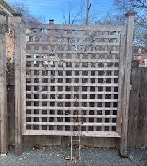 Three Section Trellis Made from Solid Cedar