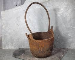 Rusty Cast Iron Witch's Cauldron | Small Heavy Cauldron ...