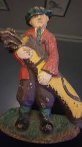 Vintage Wrought Iron Golfer Doorstop - Etsy