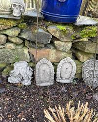 The green man faces, wall plaques, fairy houses etc are our best sellers in the garden by a mile, they start at just £15 and go up to about £30 for various