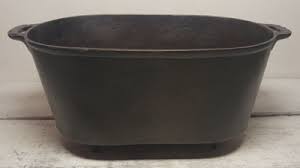 Antique Footed Cast Iron Ham Boiler 21 3/4"L x 11"w x 10"t Gate marks | eBay