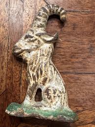 ANTIQUE Wilton Musser F-71 FIGURAL CAST IRON BILLY GOAT ...