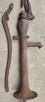 Antique Hand Pump Davis Hansen water well 1897 USA OSHKOSH rustic home decor VTG | eBay
