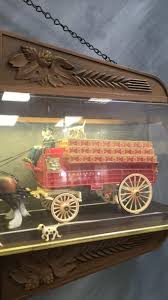 Lot - Vtg 1988 double sided Budweiser Clydesdales light