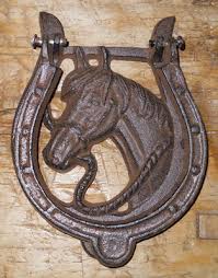 Cast Iron Antique Style Rustic HORSE HEAD Door Knocker ...