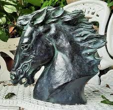 78 James Spratt horse head sculpture vtg austin chalkware statue western cowboy | eBay Australia