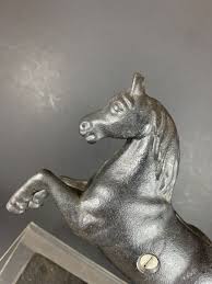 Vintage Cast Iron Art Jumping Horse Black EUC Coin Bank HTF ...