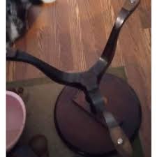 Vintage 1940s Georgian Embossed Leather Top Table | Chairish