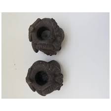 Vintage Bronze Chinese Candlesticks Shell Snail Motifs. For Sale at Ruby Lane