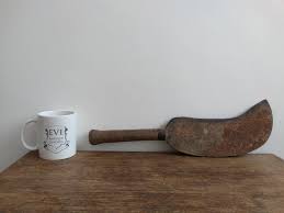 Vintage French Butcher Cleaver Knife Chopper Chopping Beef ...