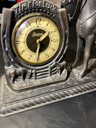 Vintage Sessions Horse Bronze/Copper Mantle Clock - Statue & Sculpture. As Is | eBay