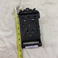 Antique Cast Iron Wall Mount MATCH SAFE ~ Farmhouse Decor | eBay UK