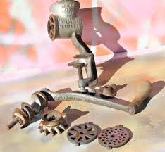 VTG Universal Food Chopper Metal Meat Grinder with Blades, No.O. FREE SHIP! | eBay