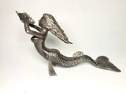 Sexy Mermaid Bronze Statue, Figurine, Unique Figurine ...