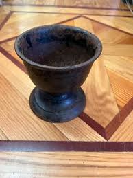 Antique Large Cast Iron Mortar & Pestle Apothecary Heavy | eBay