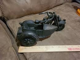 Cast Iron Motorcycle with Sidecar | eBay
